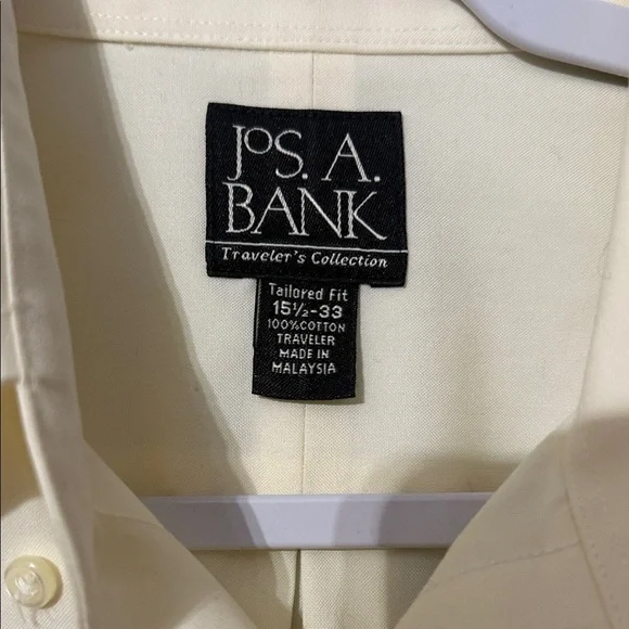 Jos. A. Banks Men's Cream Dress Shirt - Picture 2 of 4